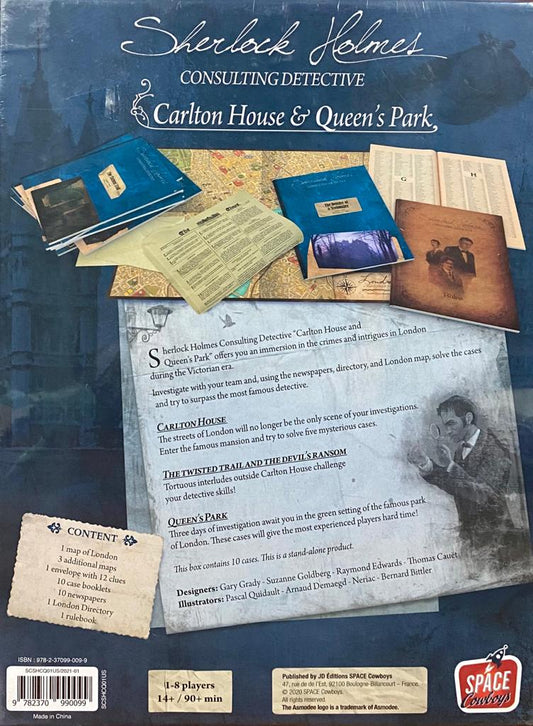 Sherlock Holmes Consulting Detective: Carlton House & Queen's Park