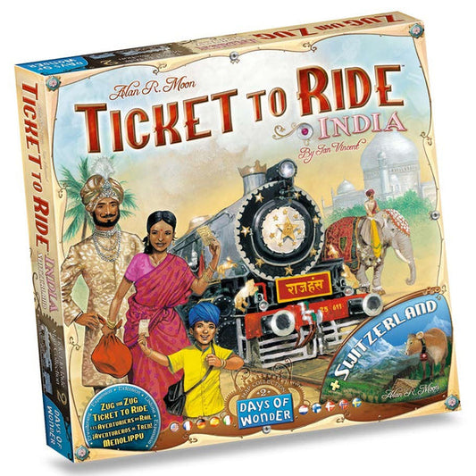 Ticket to Ride Map Collection Volume 2: India and Switzerland