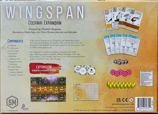 Wingspan: Oceania Expansion